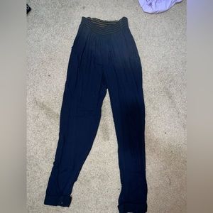 Blue dress pants flowy joggers
